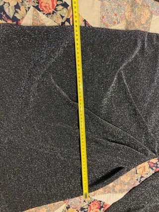 Vestido fiesta brillante negro