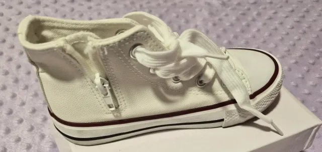 Zapatilla Bota Polipiel Niña Blanca t29