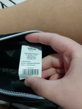 Neceser Disney Mickey Muse Gris y Rojo Nuevo.