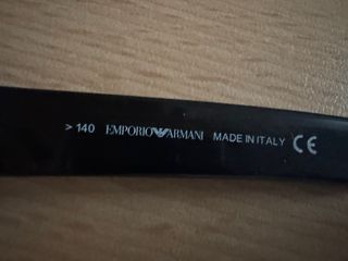 Gafas Emporio Armani Montura Negra y Dorada