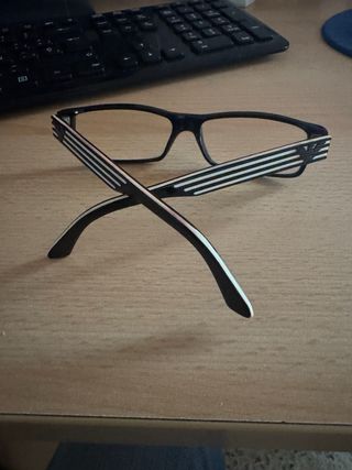 Gafas Emporio Armani Montura Negra y Dorada