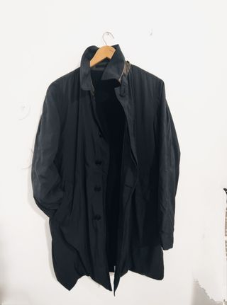 Gabardina Fedeli T48 Negra-azul marino