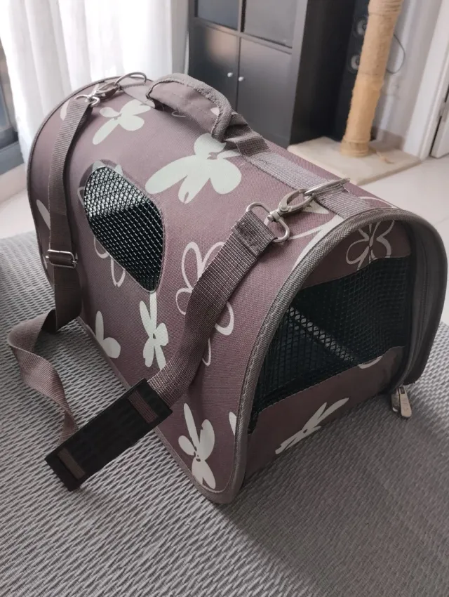 Transportín BPS M gato/perro marrón