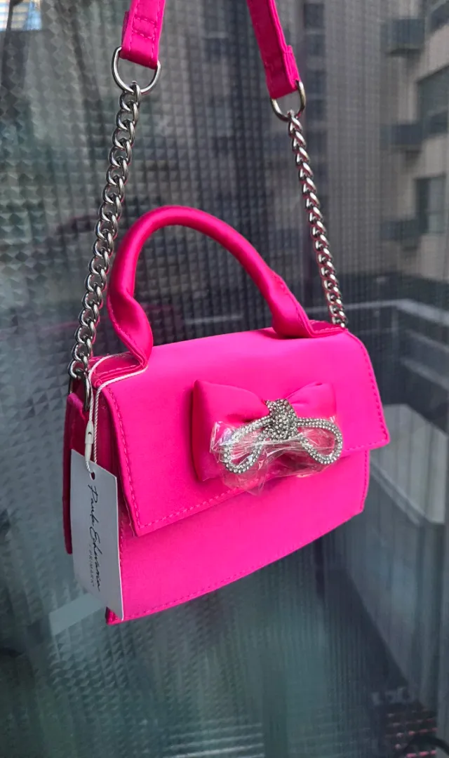 Bolso fucsia lazo