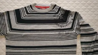 Jersey Jack&Jones Talla M Rayas Negras Grises