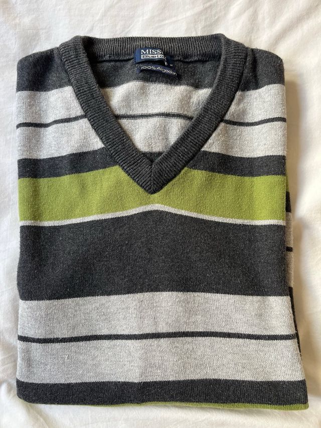 Jersey Misson Blue Label Talla S/M Rayas