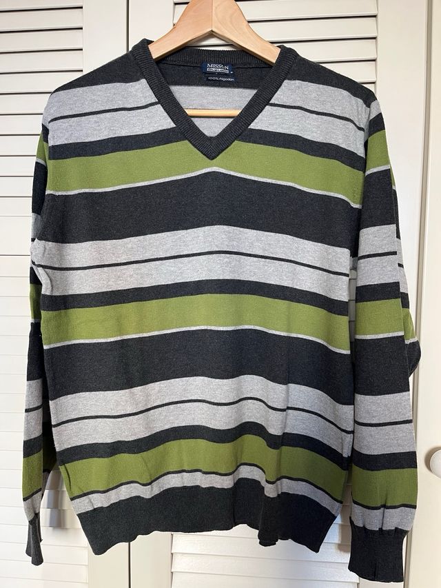 Jersey Misson Blue Label Talla S/M Rayas