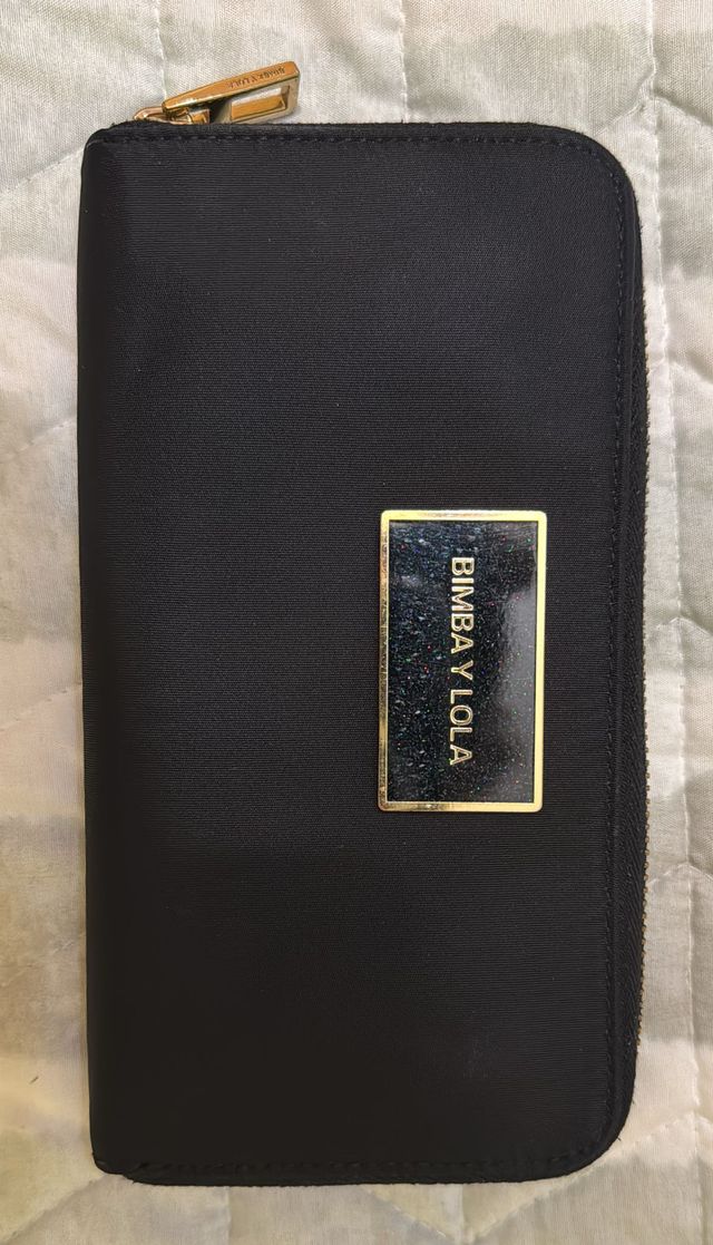 Bimba y Lola Cartera Billetera Negra Original
