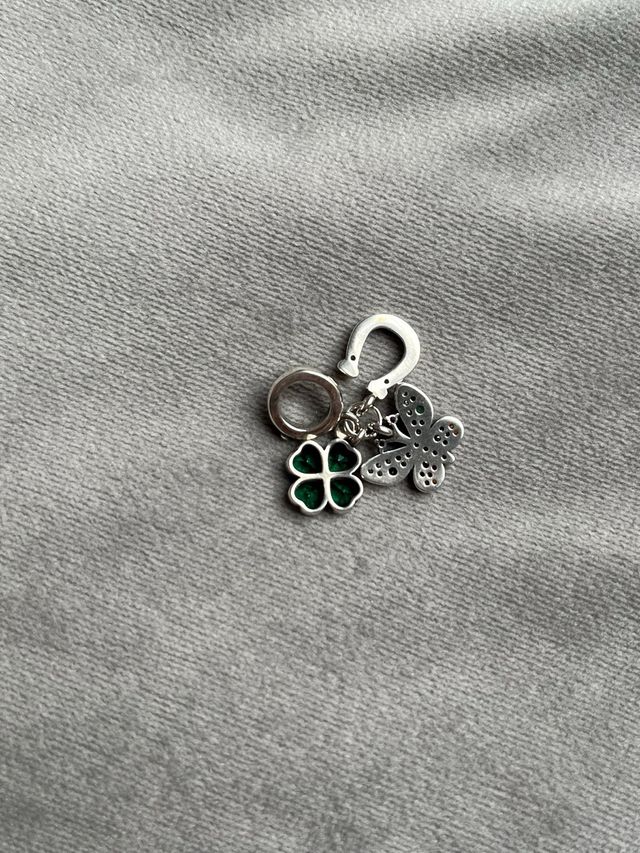 Charm de la Suerte:Mariposa,Trébol Herradura Nuevo
