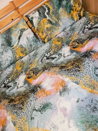 Set Lenzuola Matrimoniali Poliestere Multicolore