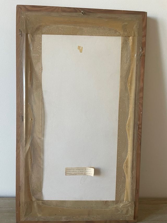 Acuarela Antoni Esteve con marco