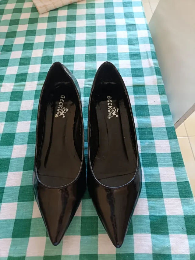 Zapatos de charol Gecko tacón bajo mujer
