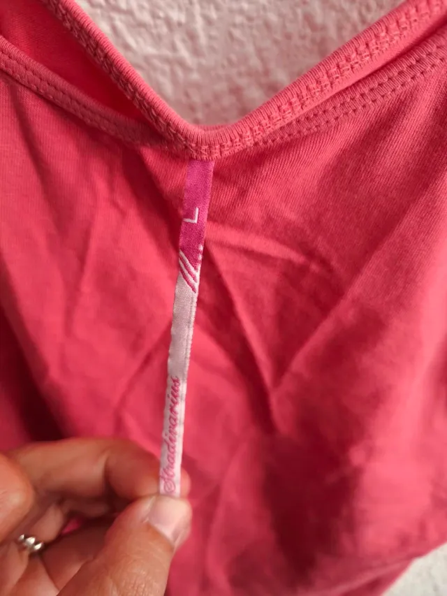 Camiseta sin mangas rosa