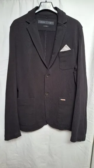 Americana Guess Slim Fit Hombre Negra Talla S