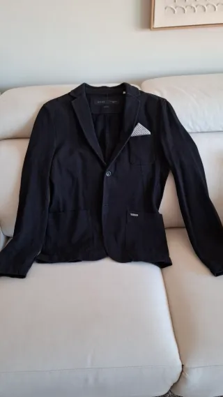 Americana Guess Slim Fit Hombre Negra Talla S