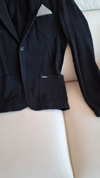 Americana Guess Slim Fit Hombre Negra Talla S