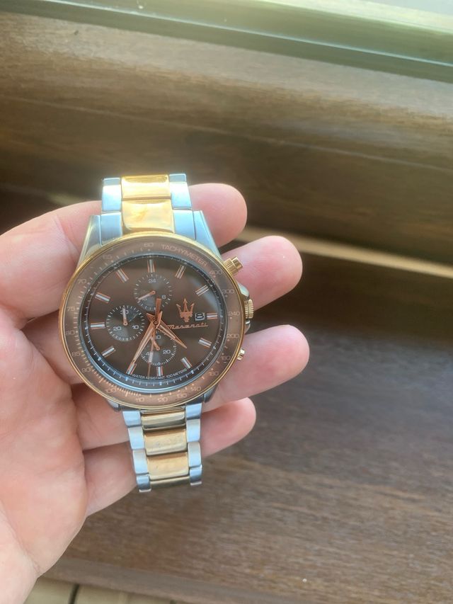 Reloj Maserati Sfida 44mm Oro rosa y Plata