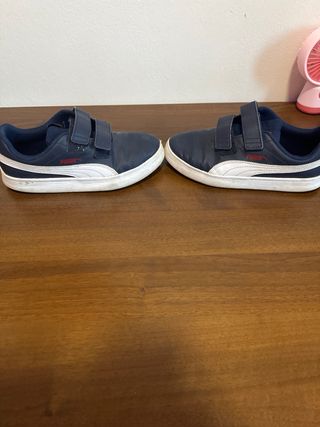 Scarpe Puma Bambino Blu Rosse Velcro