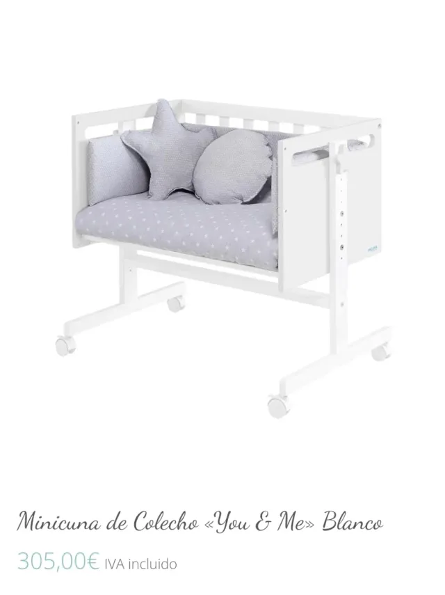 Minicuna colecho You & Me Blanco