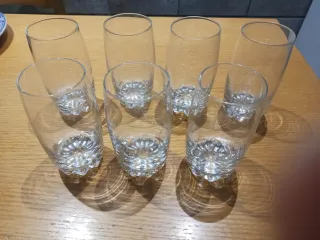 Juego de 7 vasos de cristal de alta calidad