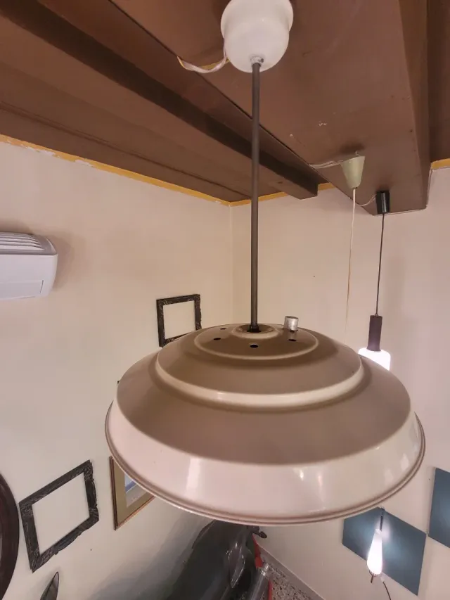 Lampada sospensione Space Age anni '70