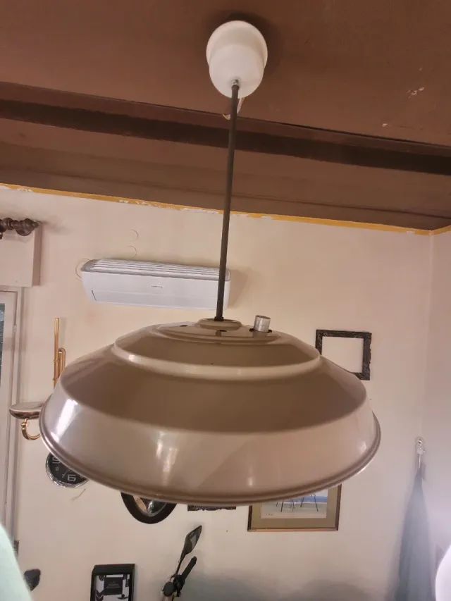 Lampada sospensione Space Age anni '70