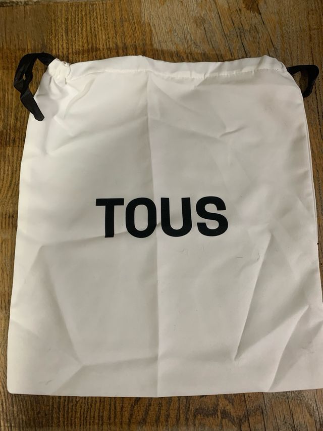 Bolsito Tous estampado beige y negro