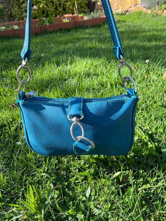 Bolso de piel azul Estilo: Criss
