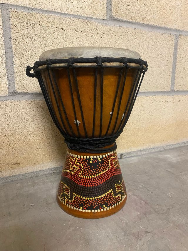Djembe Timbal Madera artesano 20x30cm