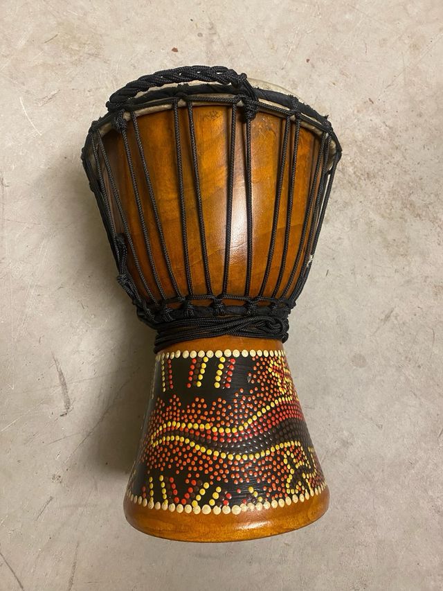 Djembe Timbal Madera artesano 20x30cm