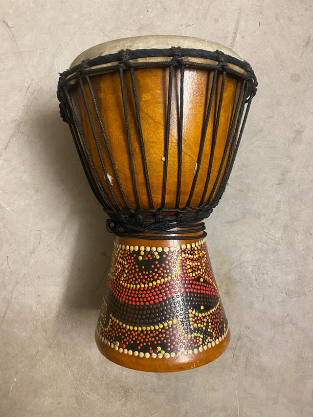Djembe Timbal Madera artesano 20x30cm