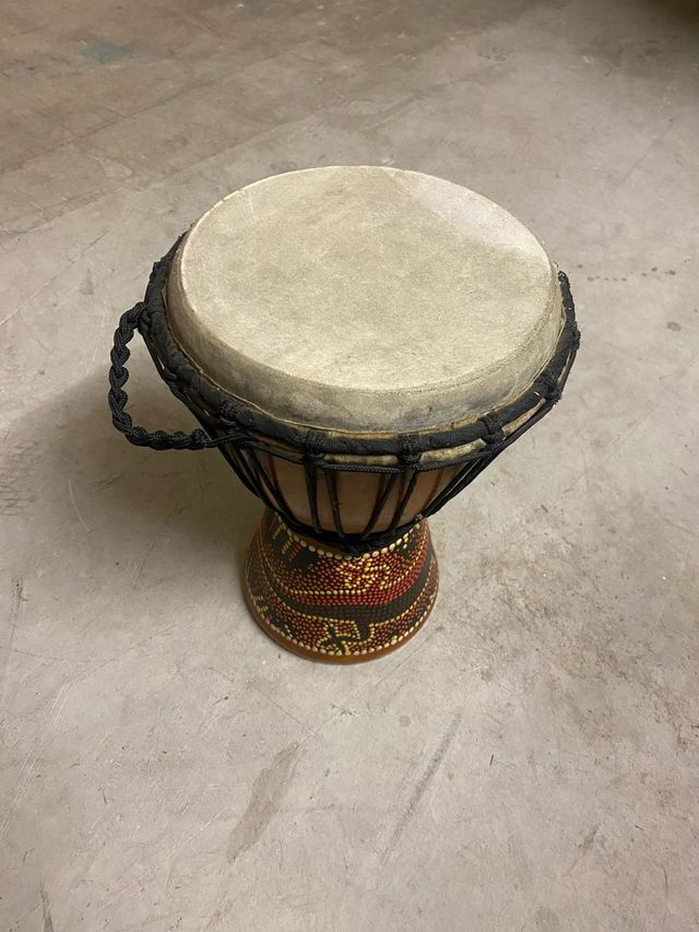 Djembe Timbal Madera artesano 20x30cm