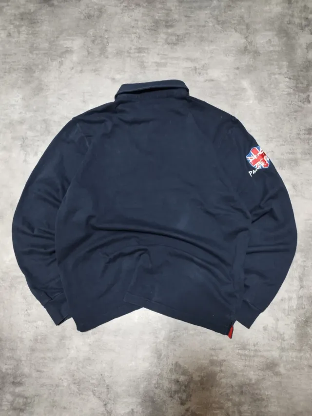 Polo Paul & Shark Azul Marino Manga Larga Talla L