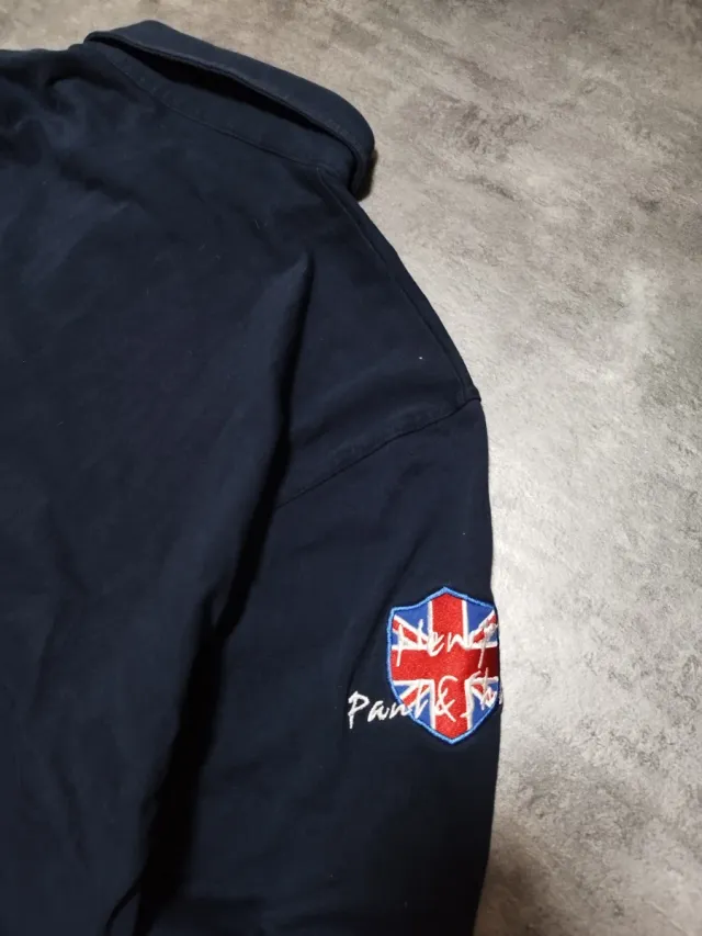 Polo Paul & Shark Azul Marino Manga Larga Talla L