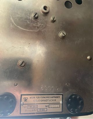 Telefono tedesco vintage da collezione