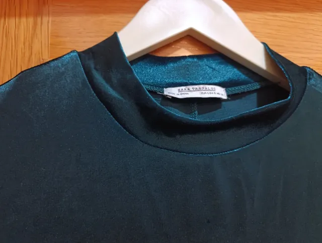 Vestido verde de terciopelo