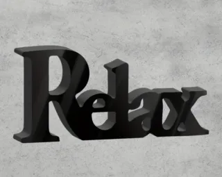 Decorazione da Tavolo Relax in Acrilico Nero