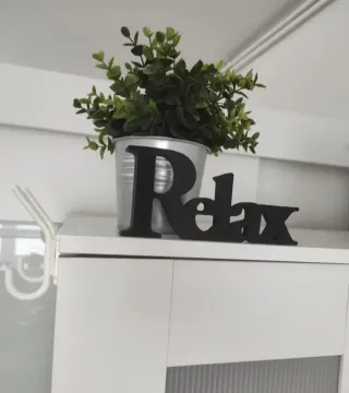 Decorazione da Tavolo Relax in Acrilico Nero