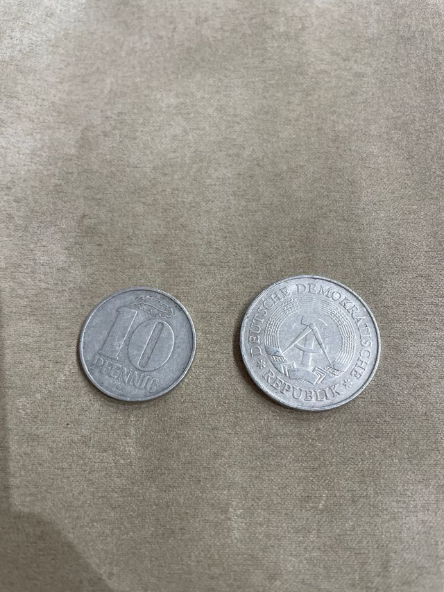 Monedas Alemanas 1 y 2 Marcos