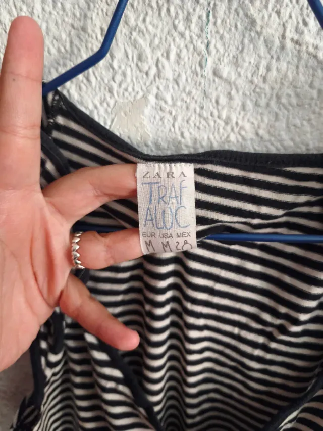 Camiseta zara Rayas Talla M