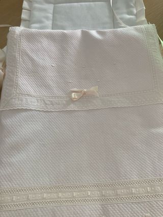 Saco colcha capazo blanco