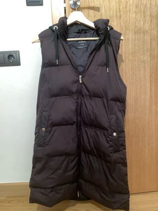 Chaleco acolchado negro talla s