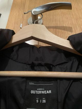 Chaleco acolchado negro talla s