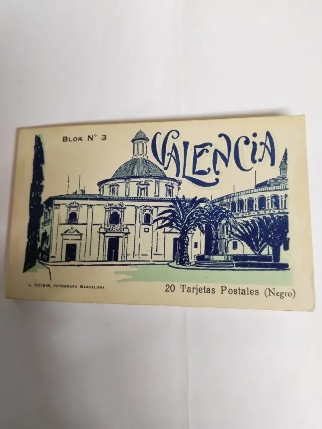 Librito 20 Postales Valencia B/N Antiguas