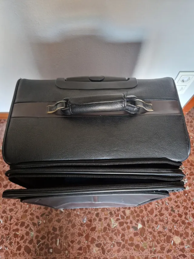 Maleta Montblanc Grande Negra y Marrón