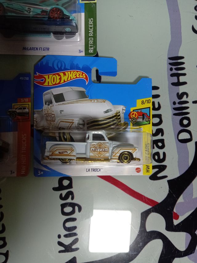 Lote 3 Hot Wheels: McLaren, Tesla, La Troca