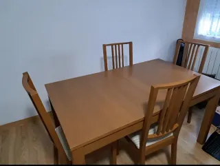 Mesa madera extensible color roble