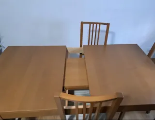 Mesa madera extensible color roble