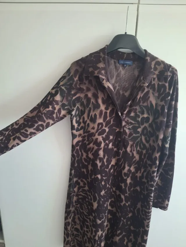 Vestido Adolfo Dominguez Animal Print Talla S