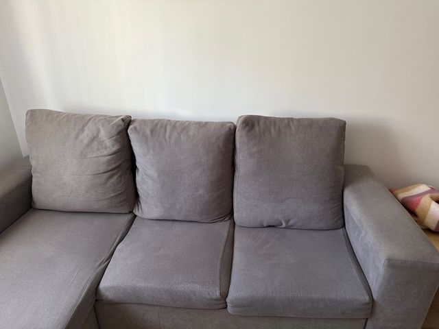 Sofá Chaiselongue 3 Plazas Gris